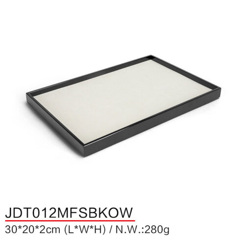 Tray Jewelry Organizer Small Size Black Metal Fram Off White Velvet Jewelry Organization Trays For Ring Earring Bangle Necklace