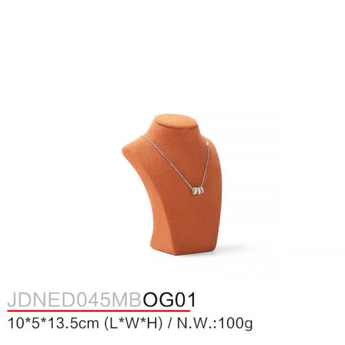 5 Inch Necklace Holder Stand Microfiber Jewelry Mannequin Jewelry Displays For Sale Stand For Jewellery Display