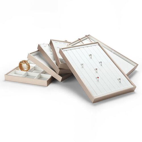 Premium-12-Options-Jewelry-Organizer-Display-Tray-Grids-Flat-Slot-Organizer-Roll-Tray